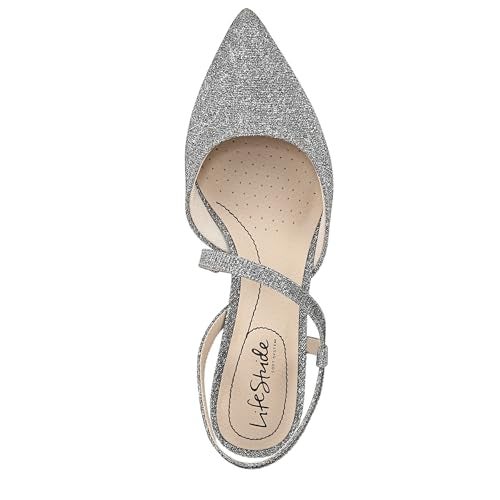 LifeStride Womens Minimalist Pump Pewter Shimmer 7 M - Image 5