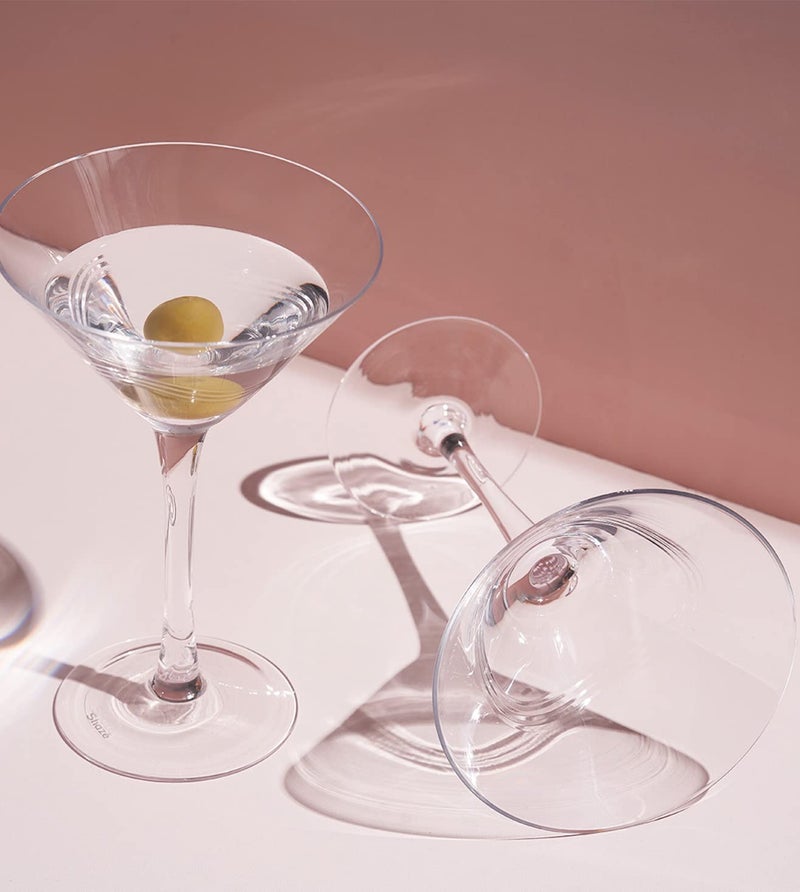 Shaze Muse Martini Glass Crystal Martini Glass Glassware - Image 1