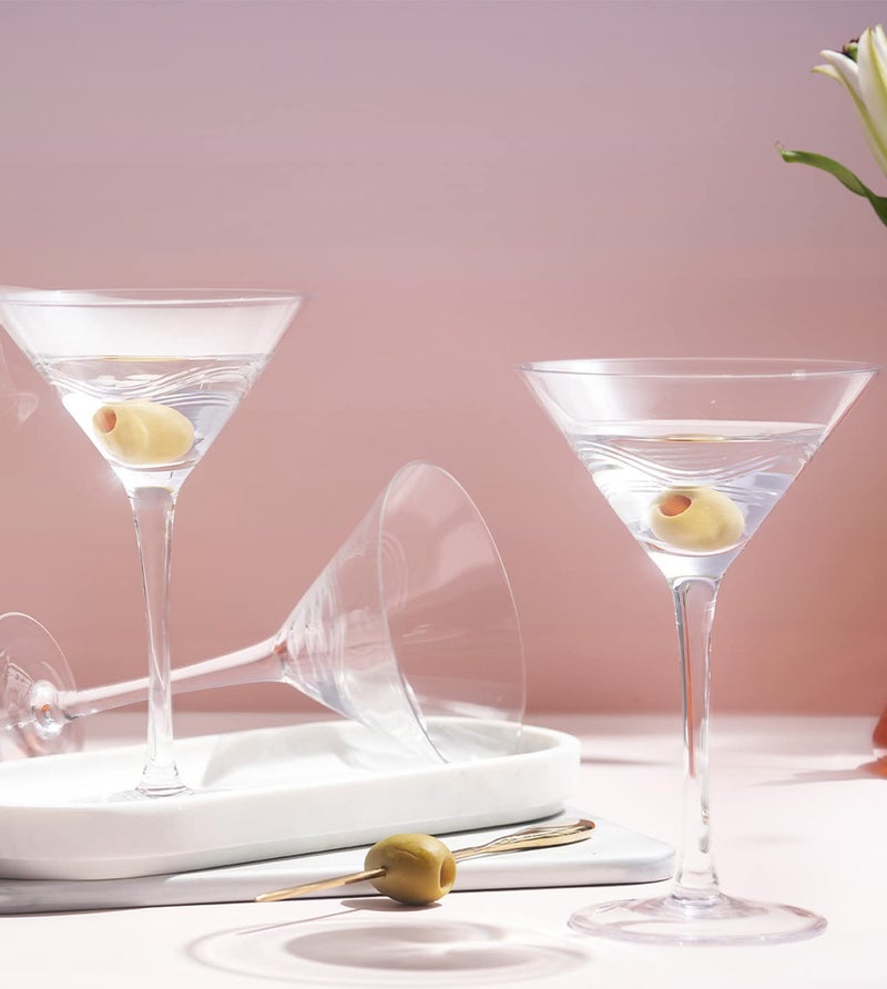 Shaze Muse Martini Glass Crystal Martini Glass Glassware - Image 2