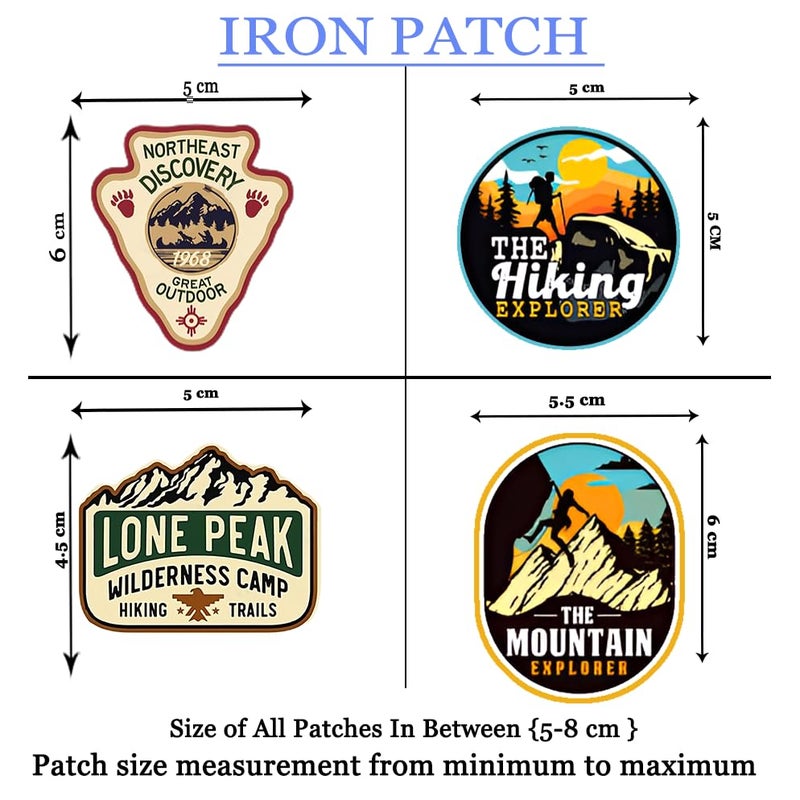 LAZYCHUNKS ® New Unique Mountain,Marvel,Space,Mars,God,Camping,Outdoor Living Patches|New Clothing Accessories for Enhance The Beauty of T-Shirt,Jacket,Bags,Caps,etc. - Image 4