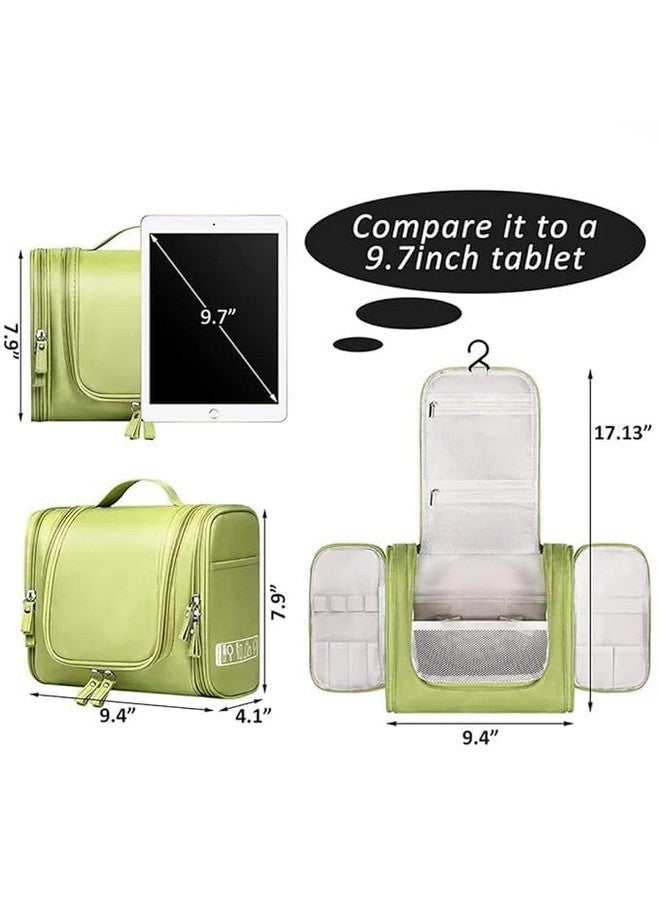 SHRBI Cosmetic Makeup Pouch Organizer with Hanging Toiletry Bag Shaving Kit Bag, Cosmetics, Gadget, Make up and Accessories Bag for Women (Green) - Image 3