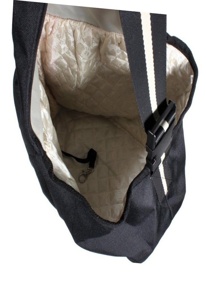 MINAOLULUS Oxford Cloth Pet Carrier Sling Bag Adjustable Single Shoulder Strap Breathable Dog Cat Carrier for Travel Outdoor Use Black - Image 4