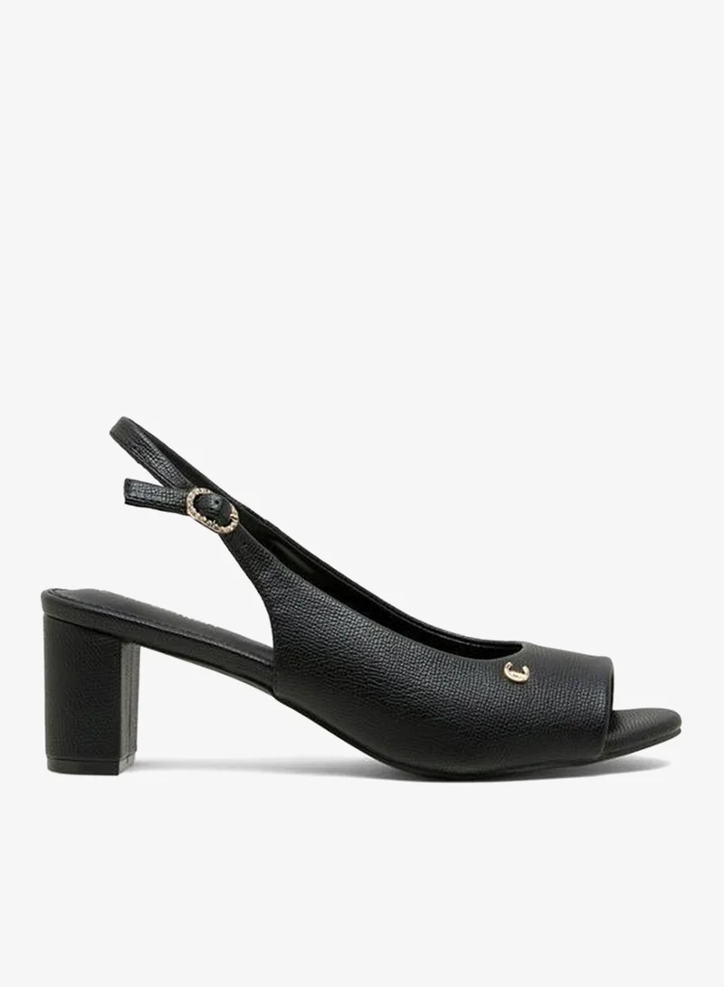 لو كونفورت صنادل بكعب عريض للنساء