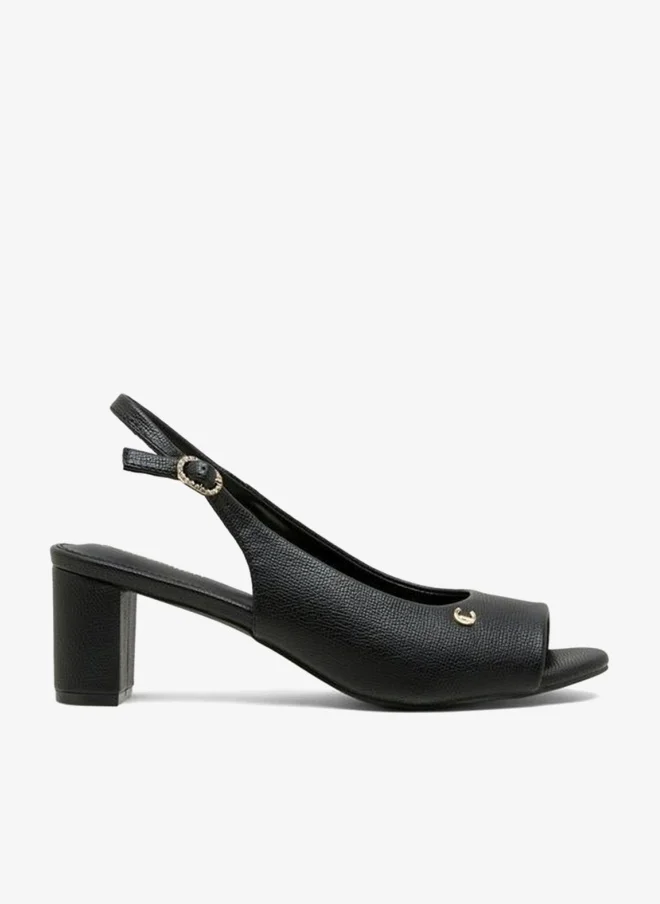 لو كونفورت صنادل بكعب عريض للنساء