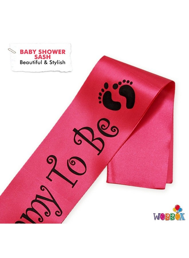 ووبوكس وشاح ساتان لحفل استقبال المولود الجديد من ووب بوكس، وشاح زينة لحفل استقبال المولود الجديد، وشاح لحفل استقبال مولود جديد لاحتفال لا يُنسى، زينة لحفل استقبال المولود الجديد (FP1123) - Image 2