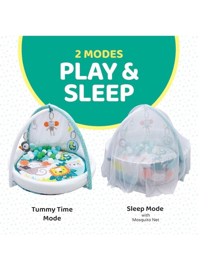 Moon Good Night Baby Pool Mat With Mosquito Net + 20 Pcs Balls ‎45x38x16.5cm - Image 3