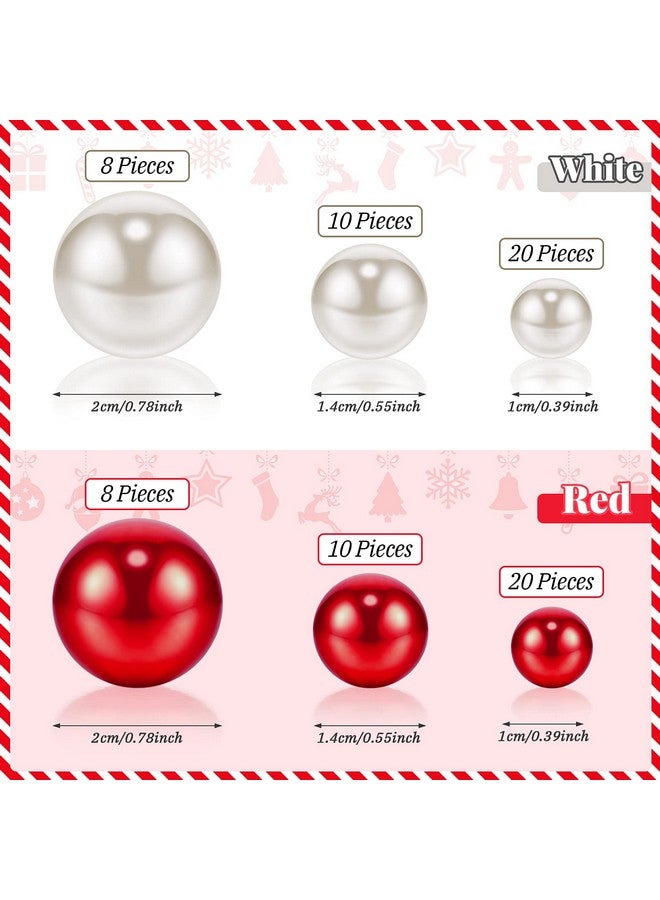 MTLEE 2106 Pieces Christmas Vase Filler Pearl for Vase Filler Pearls for Vases Candyland Pearls Water Gels Beads Candles Centerpiece for Christmas Home Table Party Decor(Classic Style) - Image 2