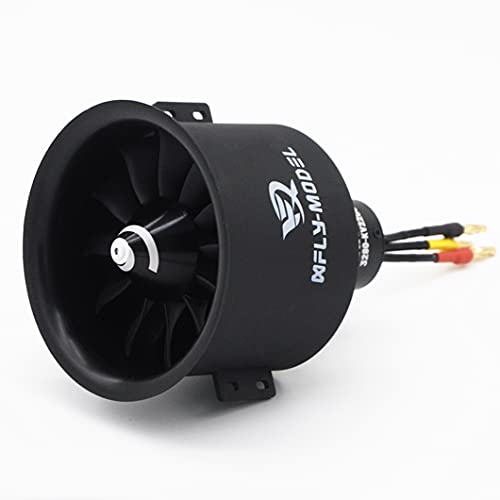 XFLY-MODEL XFLYMODEL 80mm 12 Blades EDF Ducted Fan with 6S Brushless Inrunner 3280KV2200 Motor Model Jet Aircraft - Image 1