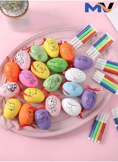 MAGIC VAULT 12Pcs Egg Painting kit For Kids Gift Toys/Birthday Giveaways For Kids/Return Gifts For Birthday Party Kids/Pinata Birthday Goodie Bags Fillers Girls Boys  - Image 1