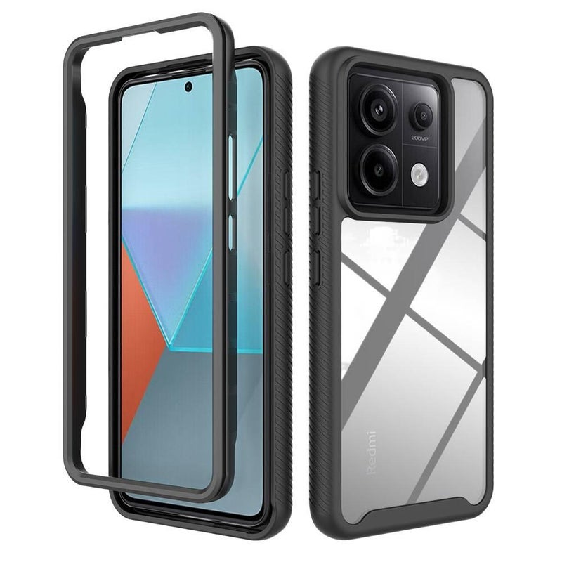 Scratch Resistant Silicone Cover Protective , , for Redmi Note 13 Pro , Black for Family Use - Image 2