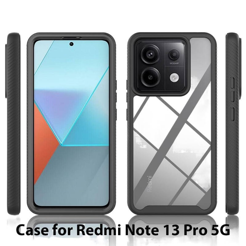 Scratch Resistant Silicone Cover Protective , , for Redmi Note 13 Pro , Black for Family Use - Image 3