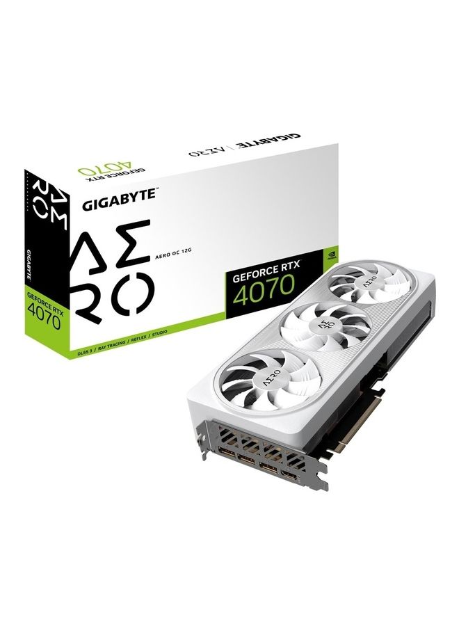 GIGABYTE GeForce RTX 4070 AERO OC 12G Graphic Card White - Image 1