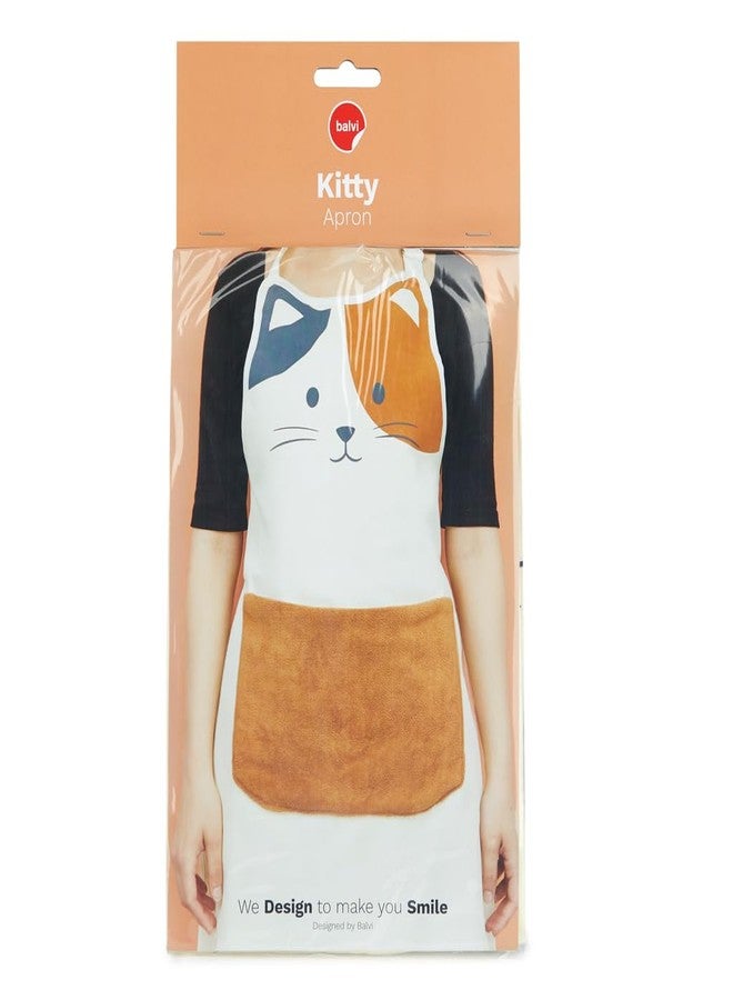 Balvi Kitty Calico Apron with Pocket Included 80 cm. Polyester - Image 2