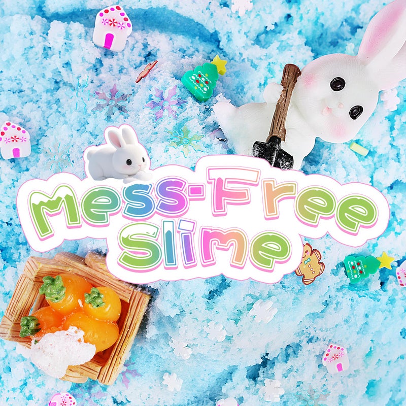 Joytry Bunny Cloud Slime Kit 2 Pack, 14oz Easter Slime for Girls Ages 8-12, Mree Free Slime Toys for Girls and Boys, Fun Winter Slime Set Party Favors Goodie Bag Stuffers Birthday Easter Gift - Image 5