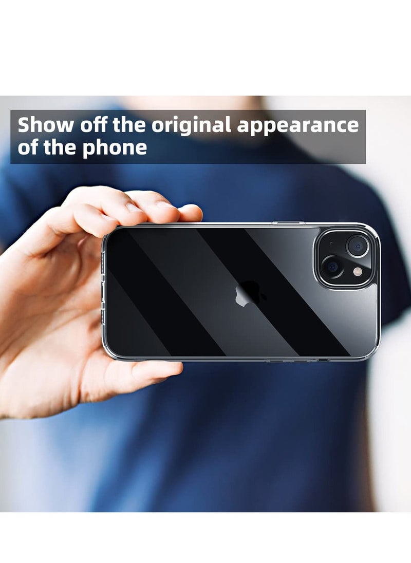 BORTONY - iPhone 15 Plus Case 6.7 Inch Transparent Soft Silicone TPU Non Yellowing Scratch Resistant Protective Back Case Cover for Apple iPhone 15 Plus - Image 1