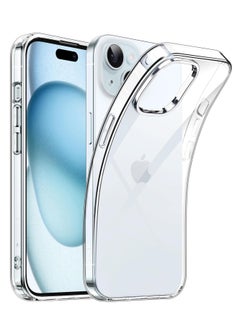 iPhone 15 Plus Case 6.7 Inch Transparent Soft Silicone TPU Non Yellowing Scratch Resistant Protective Back Case Cover for Apple iPhone 15 Plus