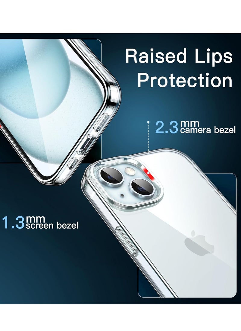 BORTONY - iPhone 15 Plus Case 6.7 Inch Transparent Soft Silicone TPU Non Yellowing Scratch Resistant Protective Back Case Cover for Apple iPhone 15 Plus - Image 1