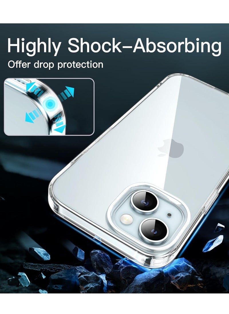 BORTONY - iPhone 15 Plus Case 6.7 Inch Transparent Soft Silicone TPU Non Yellowing Scratch Resistant Protective Back Case Cover for Apple iPhone 15 Plus - Image 1