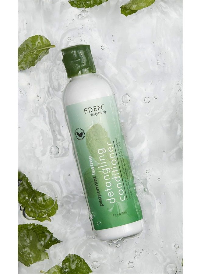 eden bodyworks Peppermint Tea Tree Conditioner | 8 oz | Refresh & Soothe Scalp, Moisturize & Detangle Hair - Packaging May Vary - Image 2