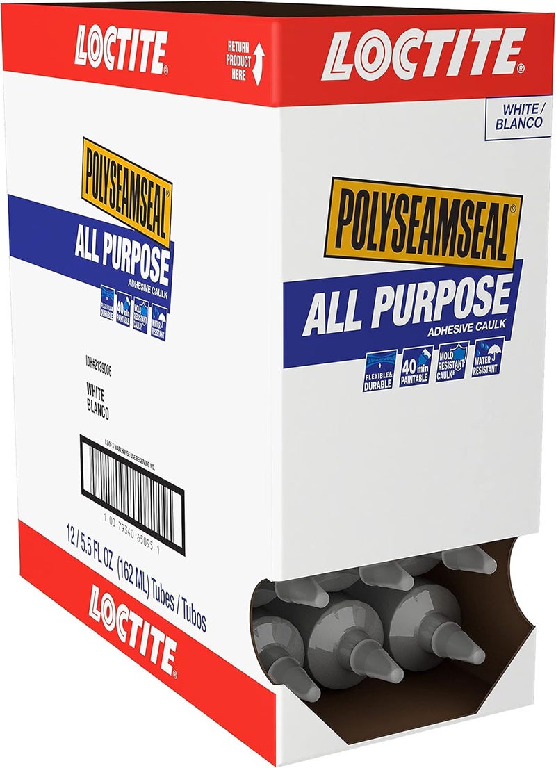 LOCTITE Polyseamseal 5.5 Oz White All Purpose Adhesive Caulk - Image 4