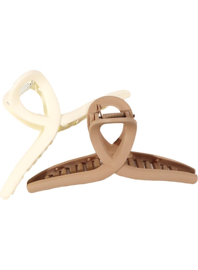 Tatanice Large Hair Claw Clips For Women, 2 Shark Clips, Hair Claw Clips, Back Of Head Hair Clips, Hair Grips - Image 2