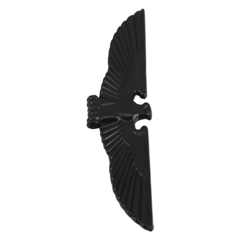 Black 3D Metal Eagle Car Emblem Sticker Set for Hood Side Grille Decoration - Image 2