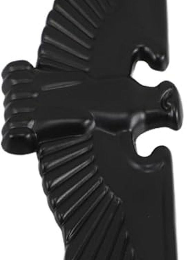 Black 3D Metal Eagle Car Emblem Sticker Set for Hood Side Grille Decoration - Image 1