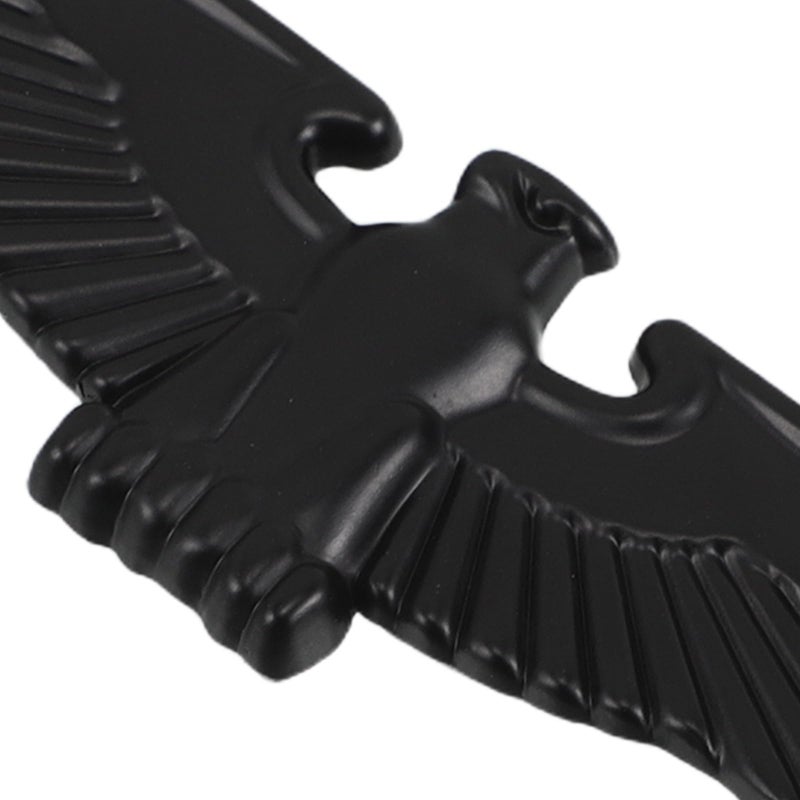 Black 3D Metal Eagle Car Emblem Sticker Set for Hood Side Grille Decoration - Image 4