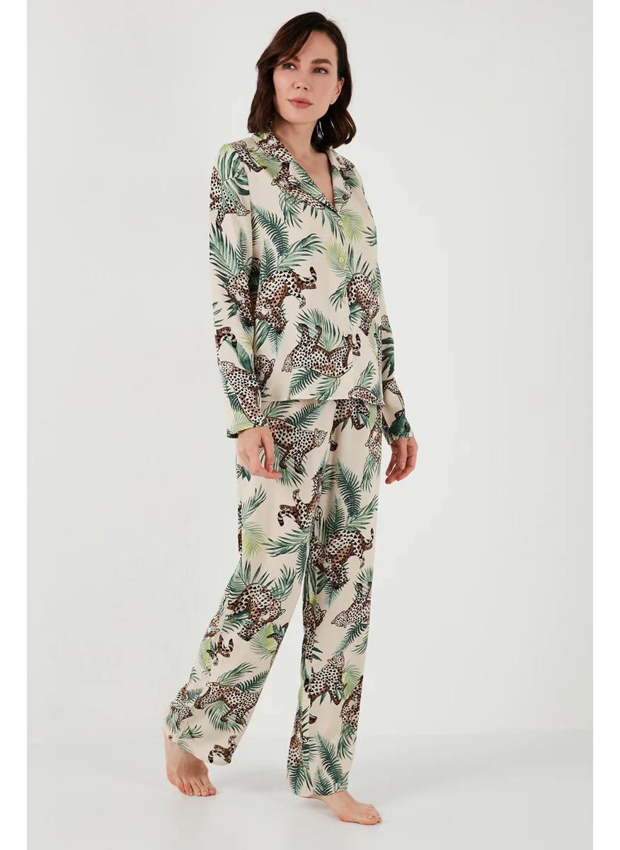 Lela Reguar Fit Soft Textured Pajama Set Women's Pajama Set 611PT288Y