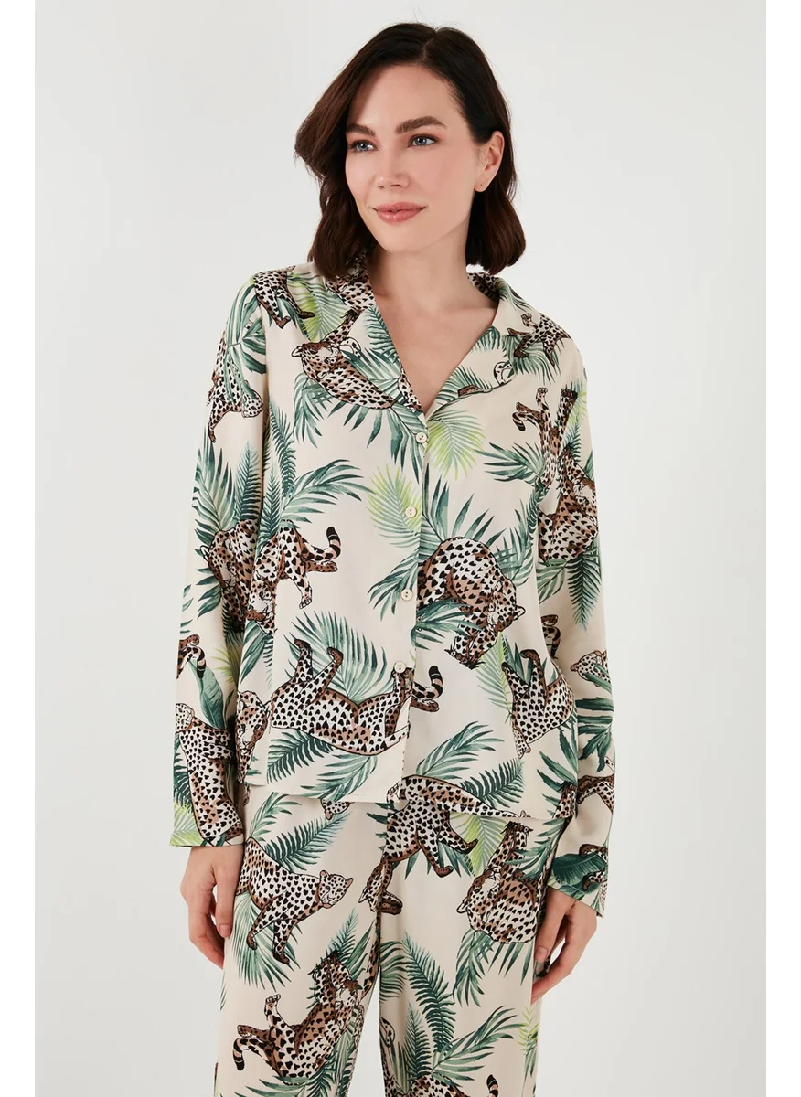 Lela Reguar Fit Soft Textured Pajama Set Women's Pajama Set 611PT288Y