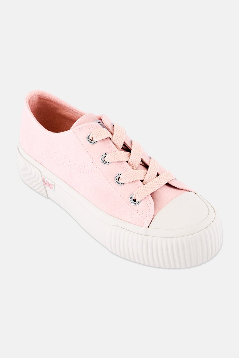 LEE Women Lace Up Casual Shoes, Pink - Image 1