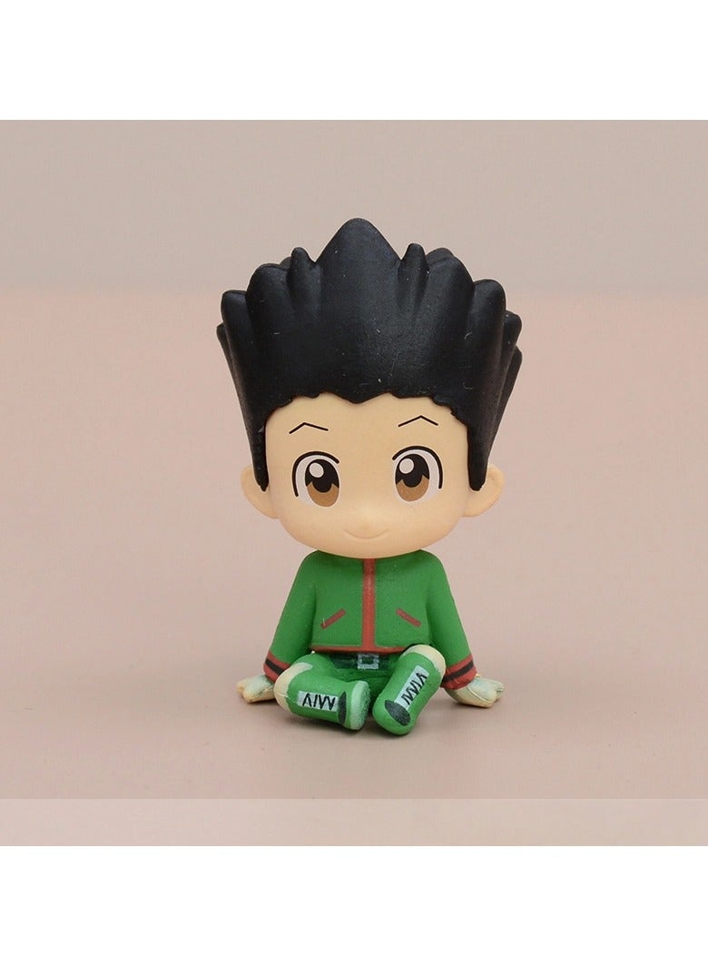 General Full-time hunter 4-piece sitting position small Jacchiru Kura pickup car ornament doll model figure  - Image 2