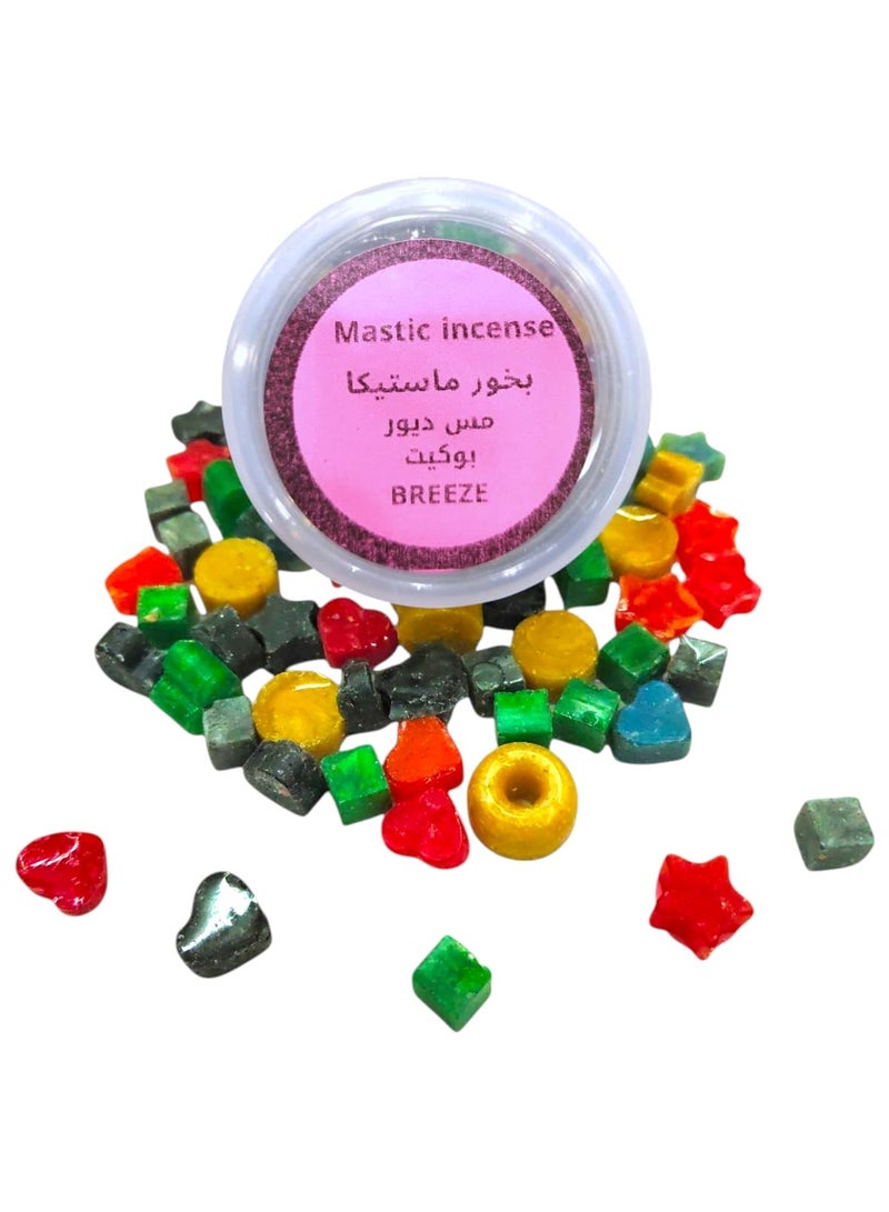 Breeze Mastic incense colored cubes 100grams  - Image 2