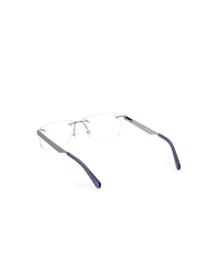 GANT Ga3296 Rectangular Metal Frames For Men Size 54, Shiny Dark Ruthenium - Image 3