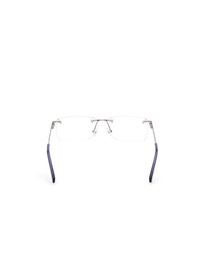 GANT Ga3296 Rectangular Metal Frames For Men Size 54, Shiny Dark Ruthenium - Image 4