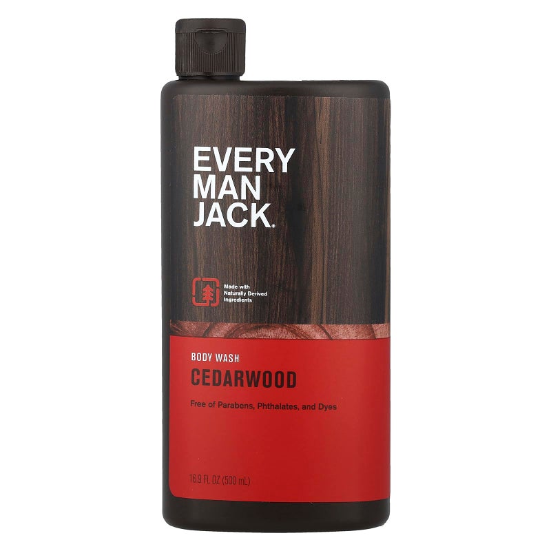 Every Man Jack Body Wash and Shower Gel Cedarwood, 16.9 Ounce - Image 1