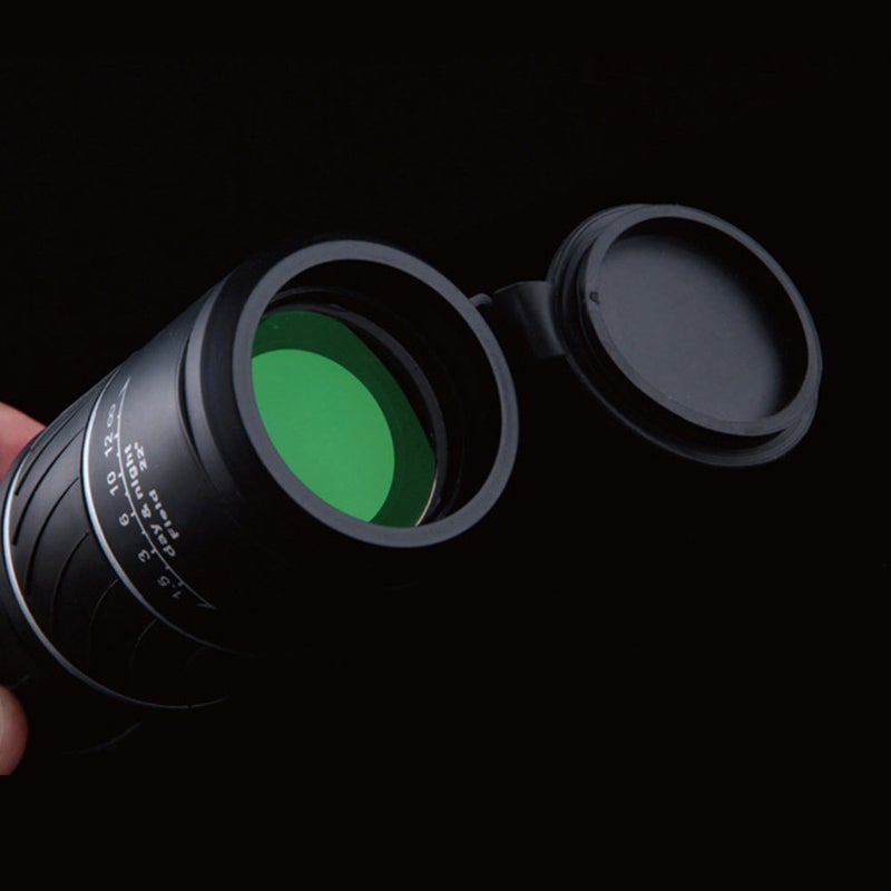 Monocular Telescope 40X60 HD Waterproof Focusing Pocket Monocular with Night Vision Durable and Clear FMC BAK4 Prism for Bird Watching Camping Hiking Match Hunting With Hand Strap Black - Image 5