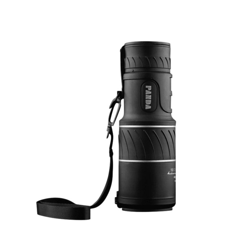 Monocular Telescope 40X60 HD Waterproof Focusing Pocket Monocular with Night Vision Durable and Clear FMC BAK4 Prism for Bird Watching Camping Hiking Match Hunting With Hand Strap Black - Image 1