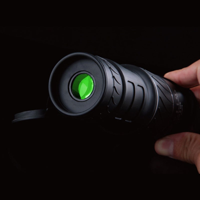 Monocular Telescope 40X60 HD Waterproof Focusing Pocket Monocular with Night Vision Durable and Clear FMC BAK4 Prism for Bird Watching Camping Hiking Match Hunting With Hand Strap Black - Image 4