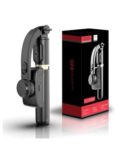 Generic Q08 Bluetooth Handheld Gimbal Stabilizer Outdoor Bracket Wireless Stick Adjustable Selfie Holder for IOS & Android Phone Black  - Image 1