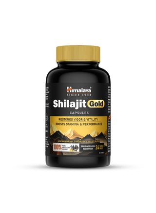 Himalaya Shilajit/Shilajeet Gold Capsules | 100% Pure Himalayan Shilajit + 24 Carat Gold | 20 Capsules | Restores Vigor and Vitality | Boosts Stamina and Performance - pzsku/Z96C88DFC30869CFB8A45Z/45/1751091091/9cf12d35-3b5b-4f2b-8f73-dde8793c38e7