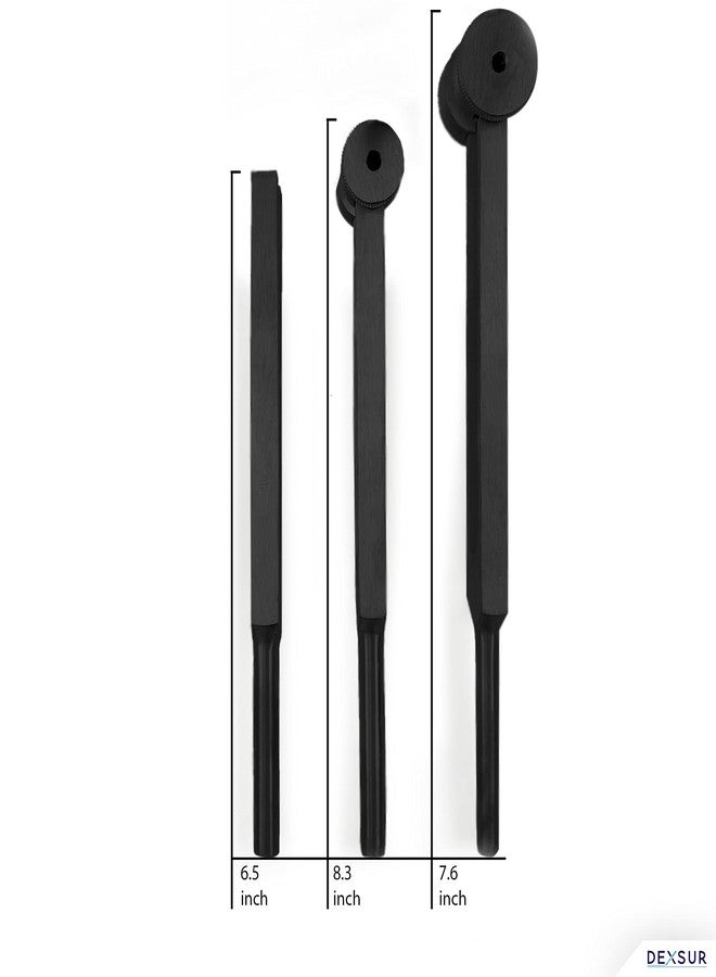 DEXSUR Medical Grade Aluminum Alloy Sensory Tuning Fork Activator For Healing, Therapy Non Magnetic One Each of C 128, C 256, C 512 Tuning Forks, Black, 3 Pcs - Image 3
