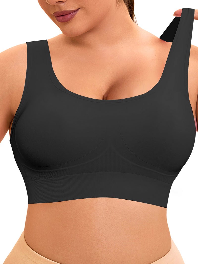 2024 5-Color Vest Quick-Drying With Chest Pad Running Sports Underwear Seamless Yoga Clothing Fitness Top - Image 1