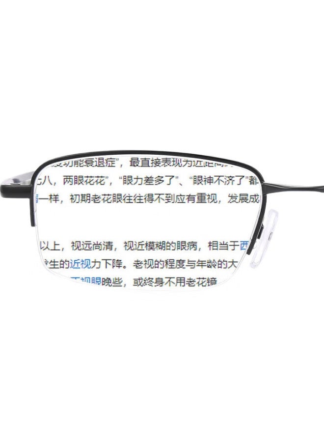 pulais Unisex High Definition Anti-Blue Light Reading Glasses For Elderly With Radiation Protection, Black, 200 Degrees - Image 1