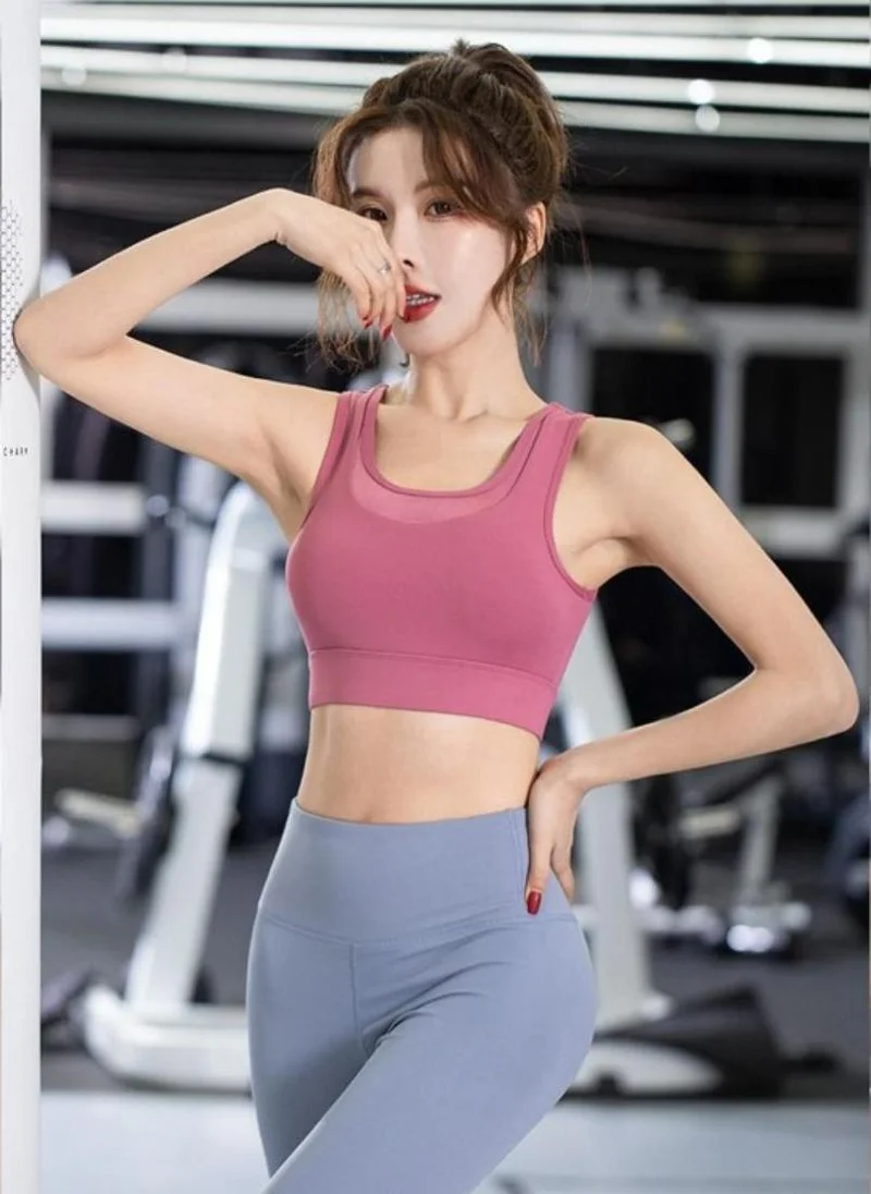 YUNIQEE Pink Racerback bra Full Coverage