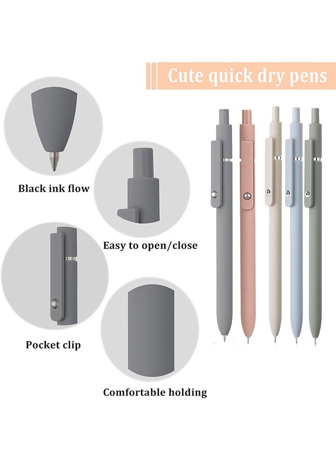 Generic - Gel Pens, 0.5 mm Premium Gel Roller Pens, Cute Aesthetic Black Ink Pens for Women, Preppy Essentials Smooth Writing Stationary Study Nursing Office School Drawing Supplies ﻿ - Image 1
