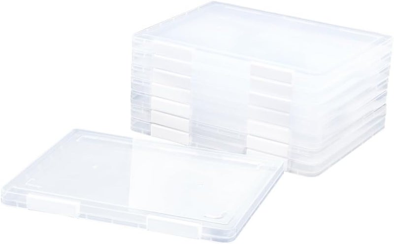 8 Packs A4 Project File Cases, Plastic Storage Organizers, Scrapbook Boxes, Document And Magazine Holder For Office And School Supplies - Image 5