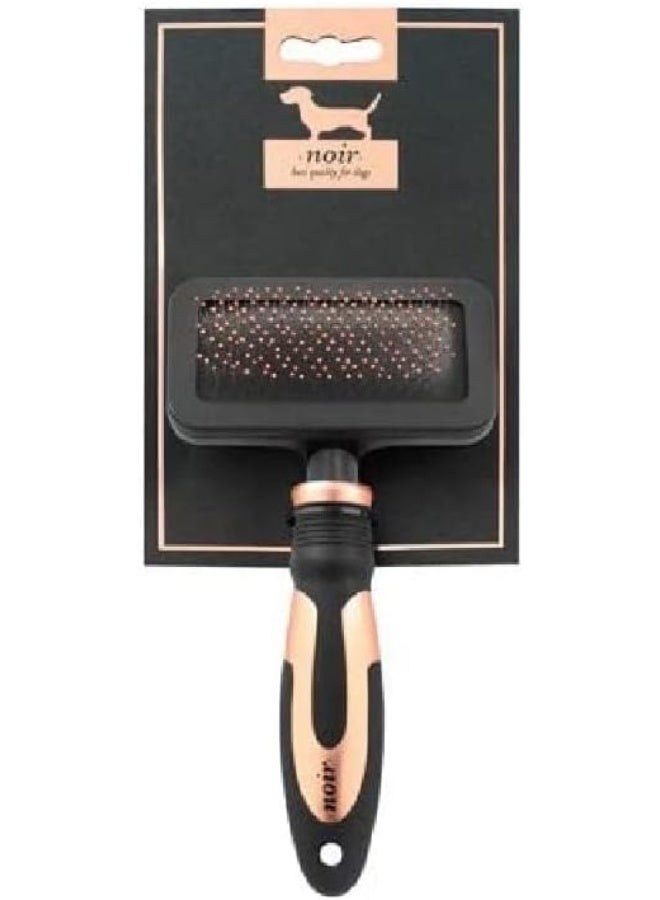 Ebi Noir Soft Slicker Brush for Dogs and Cats - Medium - Image 2