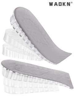 WAOKN Height increasing Insole, Heightening 1.6'' Insole for Men, Arch Support Half-insert Shock-absorbing Heel Lift Pad for Men, Can Be Worn in Socks, Comfortable and Breathable Height-increasing Insole  - Image 1