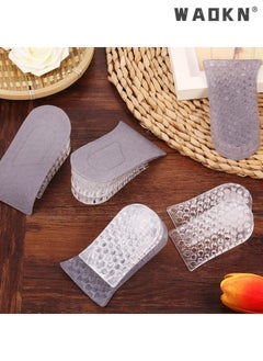 WAOKN Height increasing Insole, Heightening 1.6'' Insole for Men, Arch Support Half-insert Shock-absorbing Heel Lift Pad for Men, Can Be Worn in Socks, Comfortable and Breathable Height-increasing Insole  - Image 4